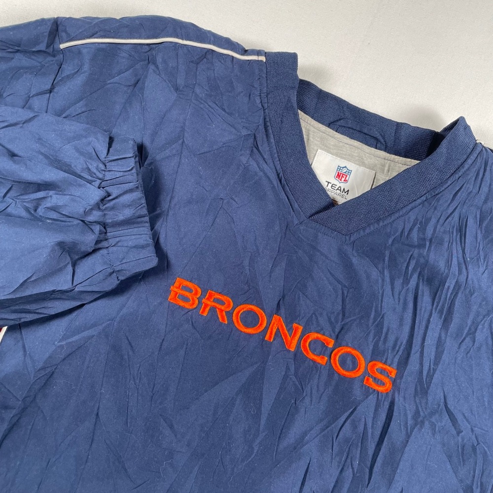 NFL Team Apparel‎ Denver Broncos Pullover Windbreaker Jacket Mens XL